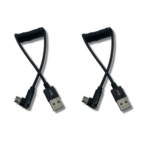 CONNETHOR USB 2.0 to Micro USB Video Feed Cable - 2 Pack