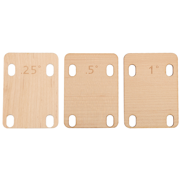 3Pcs Guitar Neck Shims Solid Maple Wood Guitar Neck Shim Protection