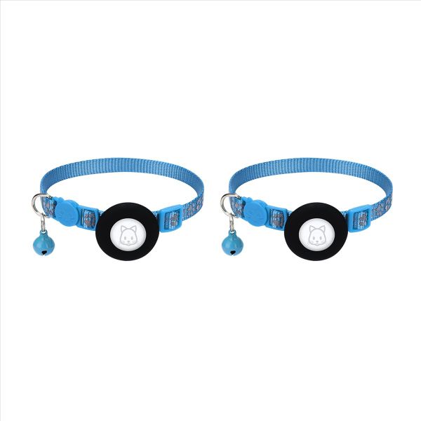 Cat Collar For Apple Air Tag Cat Collar In 3/8Inch Width Black
