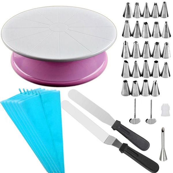 32-in-1 Turntable &amp; Cake Decorating Accessories Set