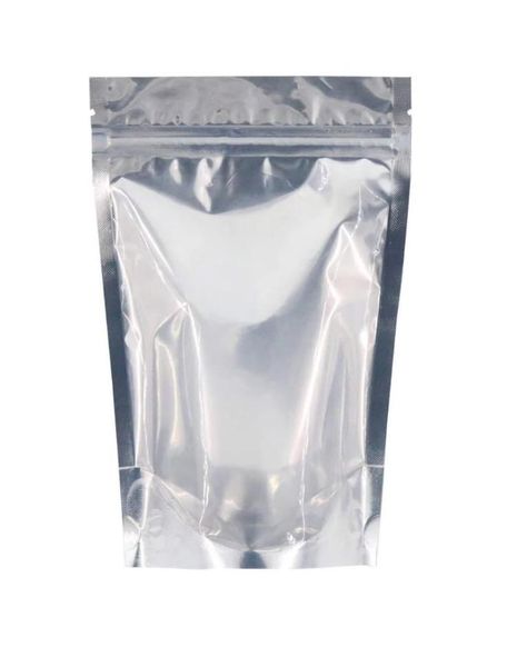 Bestby - Clear Front Aluminum Foil Resealable Stand-up Pouch Bags - 50 Pieces