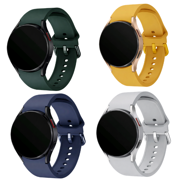 4 Pack 20mm Silicone Straps Compatible with Samsung Galaxy Watch