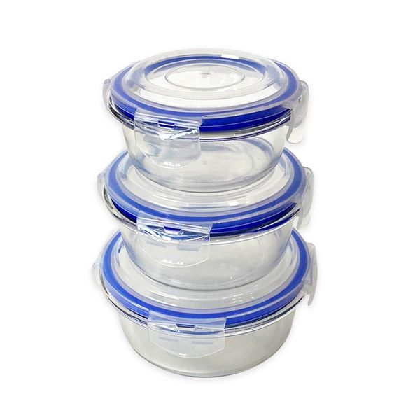 Educat Glass Dishes Round Three Pack