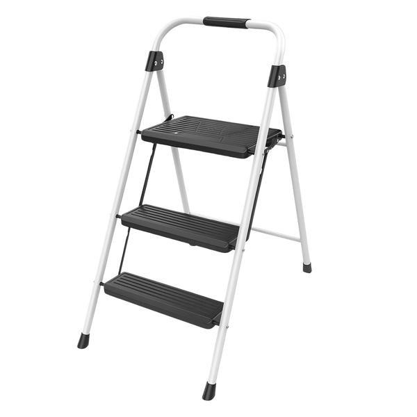 Anchor Lightweight Folding 3 Step Portable Ladder w/ Wide Anti-Slip Pedal