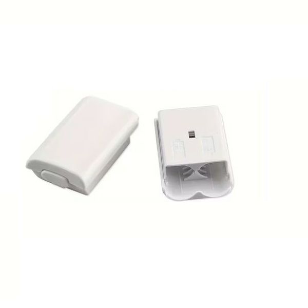 Battery Holder Compatible with Xbox 360 Controller - White - 2 Pack