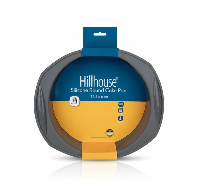 Hillhouse Silicone Round Cake Mould 22 cm, Heat-Resistant Easy Release