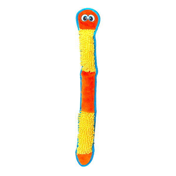 Outward Hound Durablez Snake Tough Plush Dog Toy Orange X-Large