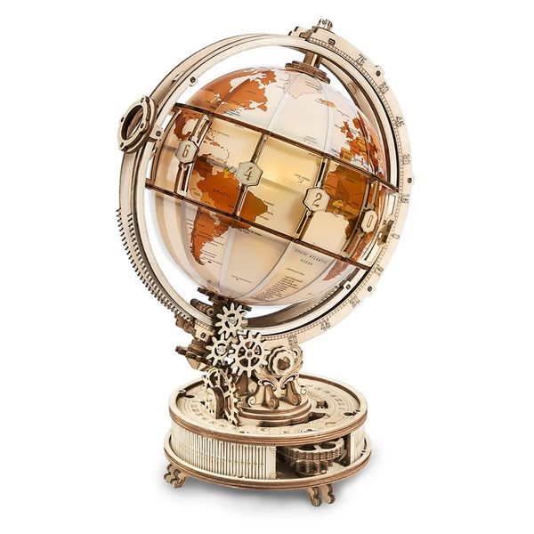 Robotime Luminous Globe 3D Wooden Puzzle Kit