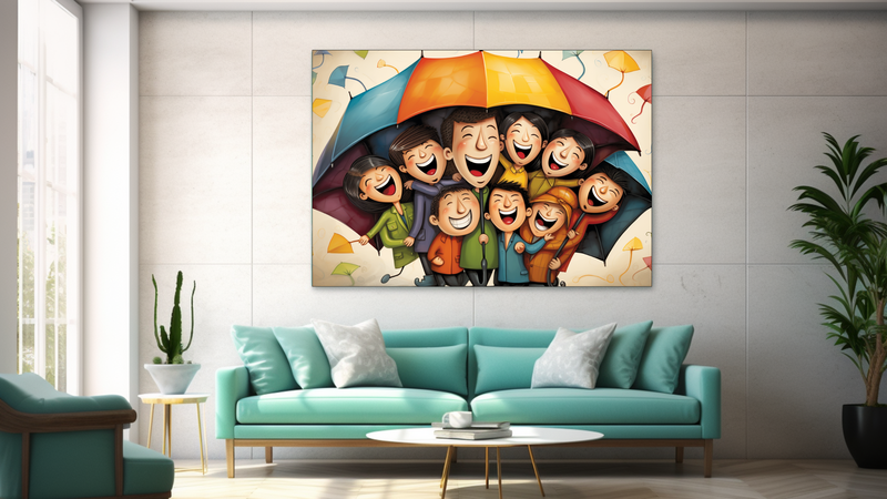 Canvas Wall Art - Under my Umbrella - JT0030