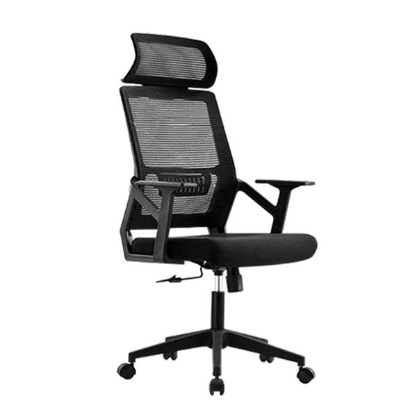 Zona Mesh Black Office Chair with Headrest