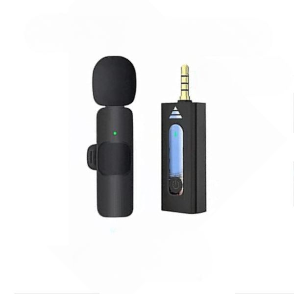 k35 Plug And Wireless Lavalier Microphone Small for recording