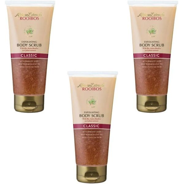 African Extracts Rooibos Exfoliating Body Scrub 3 x 200ml Buy