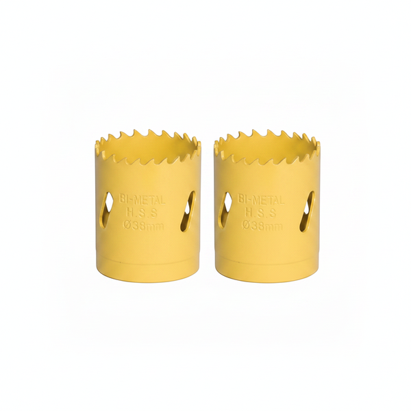 Krafft Bi-Metal Hole Saw 38mm for Wood, Plastic &amp; Metal Cutting - 2 Pack
