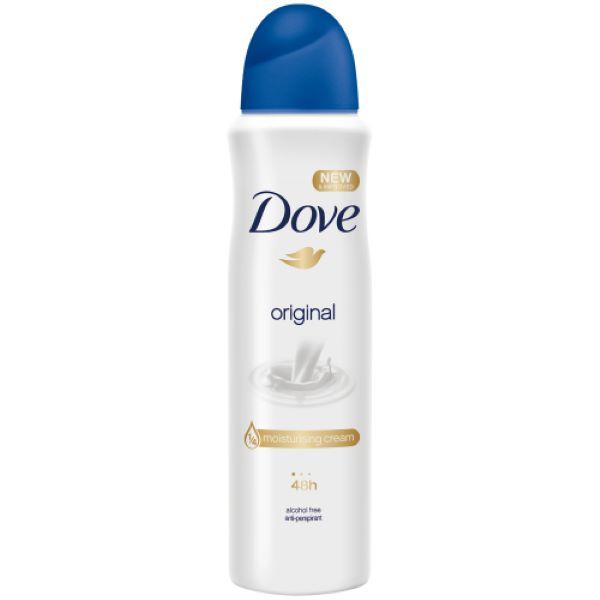 Dove Antiperspirant Deodorant Body Spray Original 150ml x 2