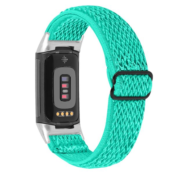 Nylon Strap Compatible with Fitbit charge 5 &amp; 6-Teal