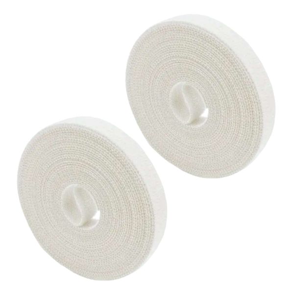 Hook and Loop Double Sided White 10 meters