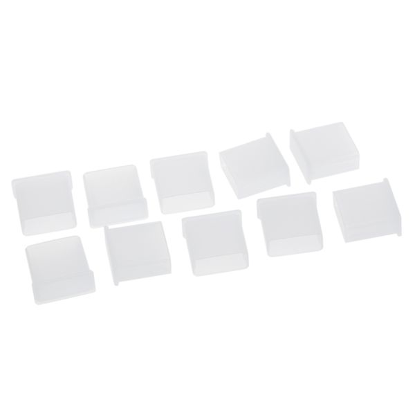 10pcs clear plastic USB type A plug dustproof plug stopper protection cap