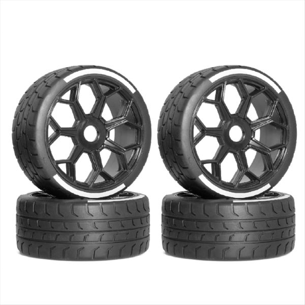 4 Pcs 42/102 Tire Tyre 17Mm Wheel Hex for 1/7Arrma Infraction
