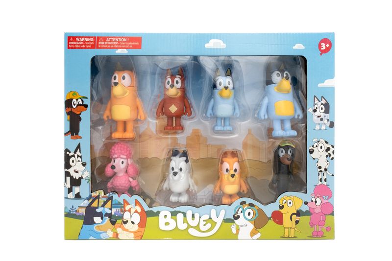 Bluey Family Figurines 8 Piece