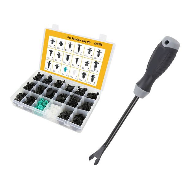 305Piece Retainer Clips Kit with a 10''/265mm Fastener Removal Tool