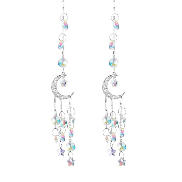 Crystal Sun Catcher Small Hanging Sun Catcher Pendant Silver