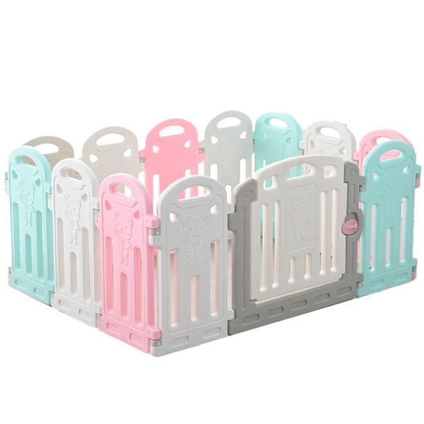 Dog Fence Pet Playpen Clear Puppy Cat Small Play Pen Foldable Kennel Indoor
