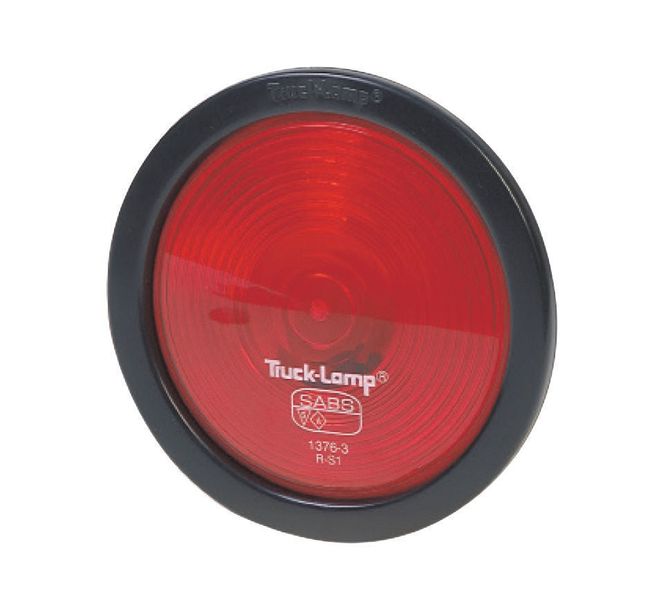 Red Semi-Sealed Stop-Tail Lamp - Gasket Globe Holder Lens &amp; Base