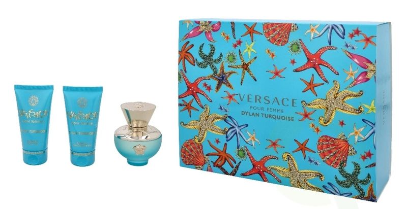 Versace Ladies Dylan Turquoise 3 Piece Gift Set ( Parallel Import)