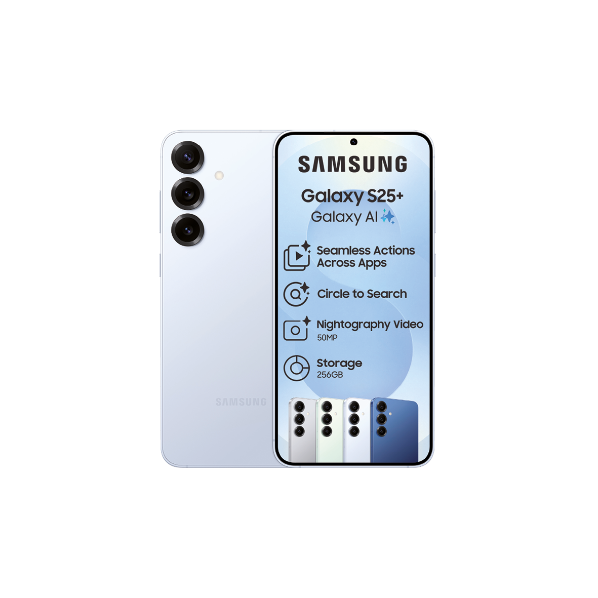 Samsung Galaxy S25+ 5G 256GB Dual Sim - Icy Blue