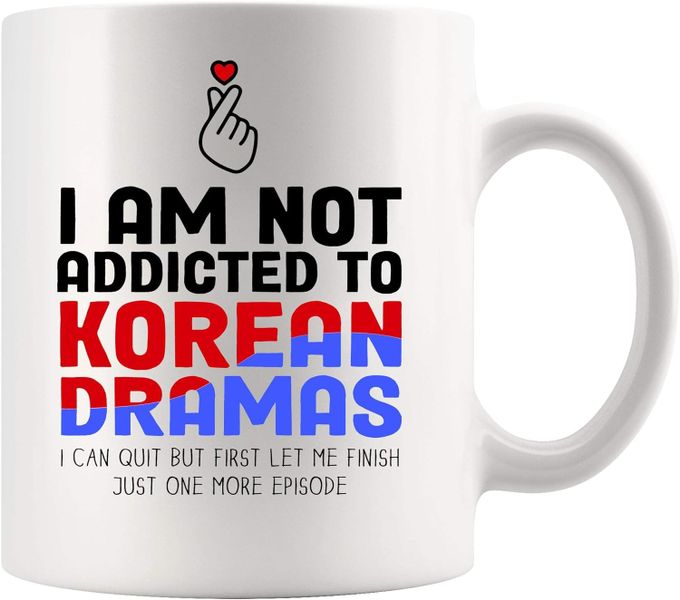 Not addicted to k-drama-Father's day-Mother's day-Valentines mug