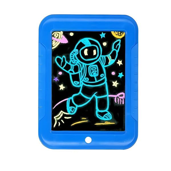 LCD Learning Pad Education Machine Kids Drawing Tablet Doodle Board - Blue