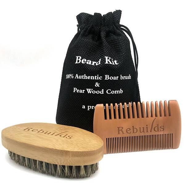 Rebuilds Organic Beard Kit in Cotton Bag