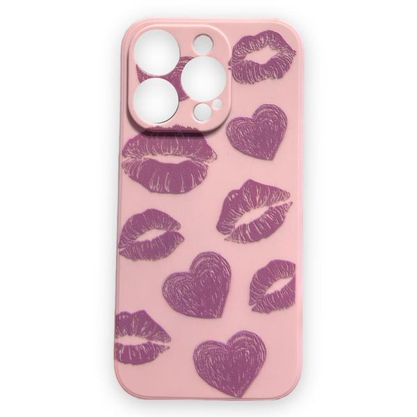 AMA Kisses Print Phone Case With Lanyard For iPhone 14 Pro Max