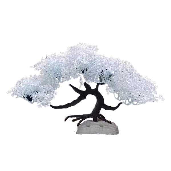Cherry Blossom Blue Tree - Aquarium Decoration