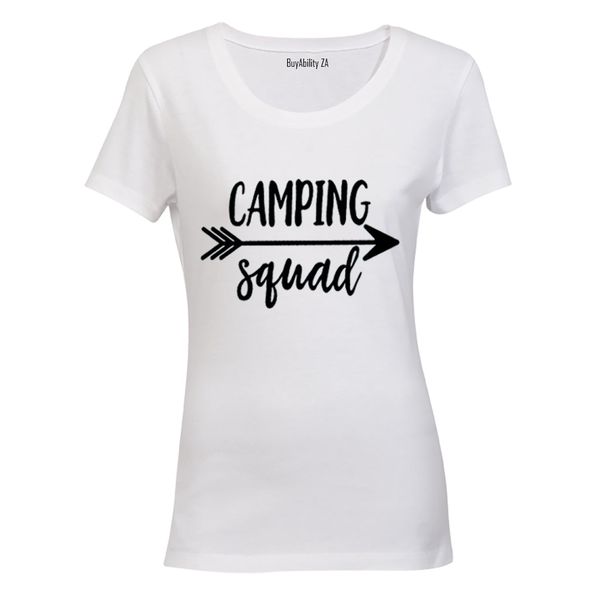 Camping Squad - Ladies - T-Shirt - White