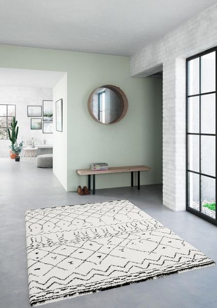 Rug Warehouse Lyra Aztec Inspired Design - White