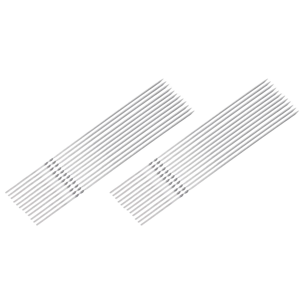 Stainless Steel Flat Barbecue Skewers-20 Packs