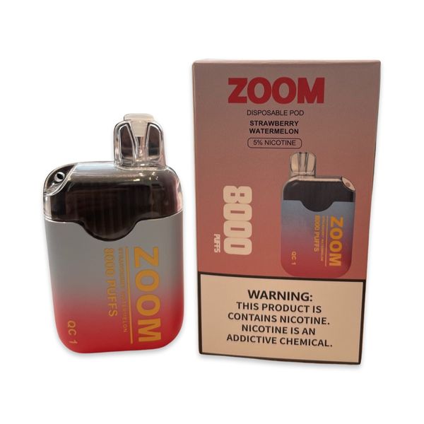 Zoom 8000 puffs - Disposable Vape, Strawberry and watermelon