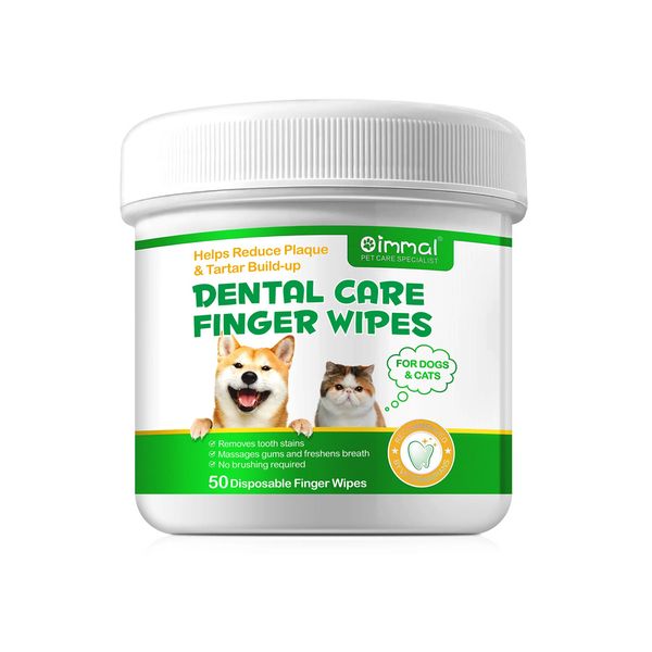 Oimmal Pet Dental &amp; Hygiene Finger Wipes