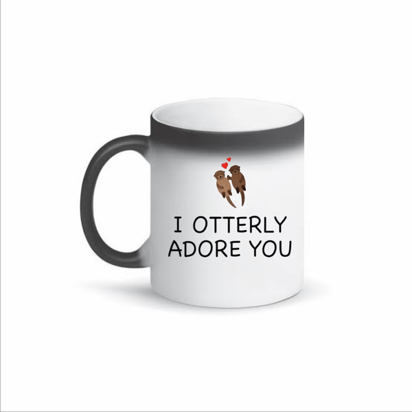 I Otterly Adore You Color Changing Mug