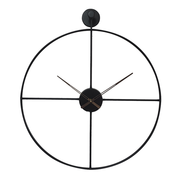 Luxury Nordic creative Iron wall silence clock 50*50 CM