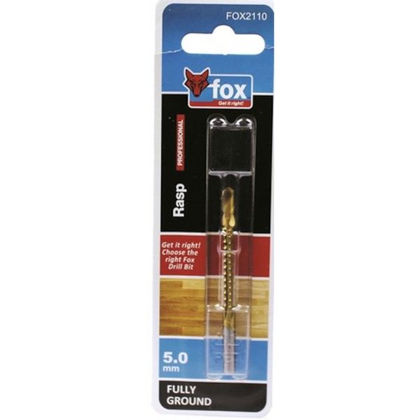 Bulk Pack x 7 FOX - Drill Bit Wood Fully Ground Rasp Pro 3.0x60mm