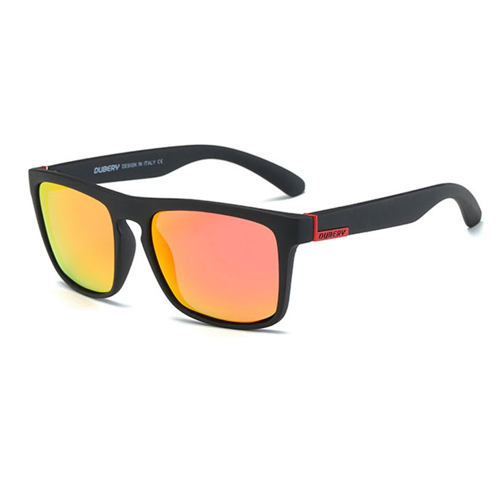 Dubery High Quality Men's Lifestyle Polarized Sunglasses Orange