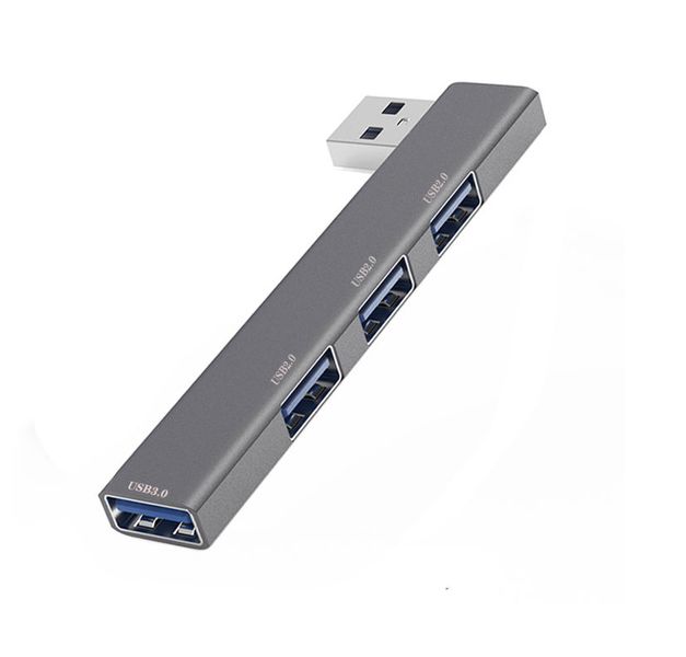 USB 3.0 Hub 4-Port OTG Adapter for Laptop/Mobile Phone 3.5x0.7 Inch