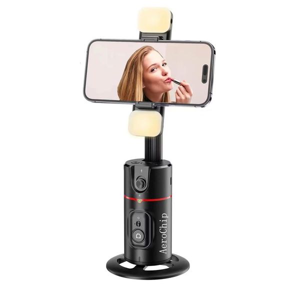 AeroChip 360 Auto Face Tracking Gimbal, No App with LED Fill Light