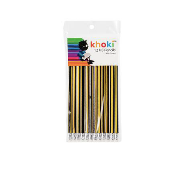 Khoki Stationary- HB Pencil Set- Pack Of 3