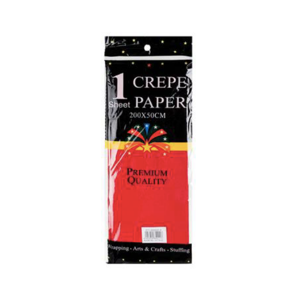 Premium Quality Stationary- Red Crepe Paper x 2
