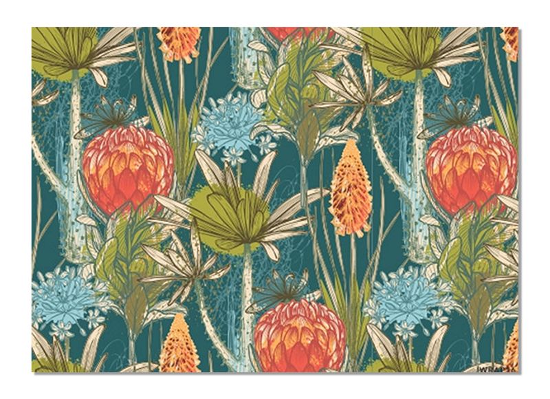 A3 Disposable Paper Placemat Set - African Botanics