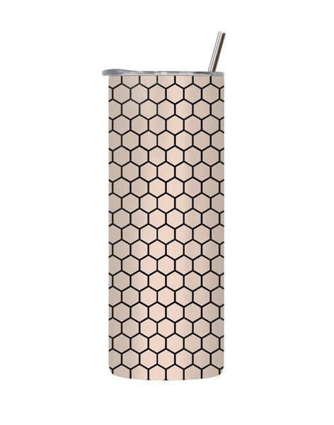 Bee-3 20 Oz Tumbler with Lid Straw Trendy Bees Pattern Graphic Present 209