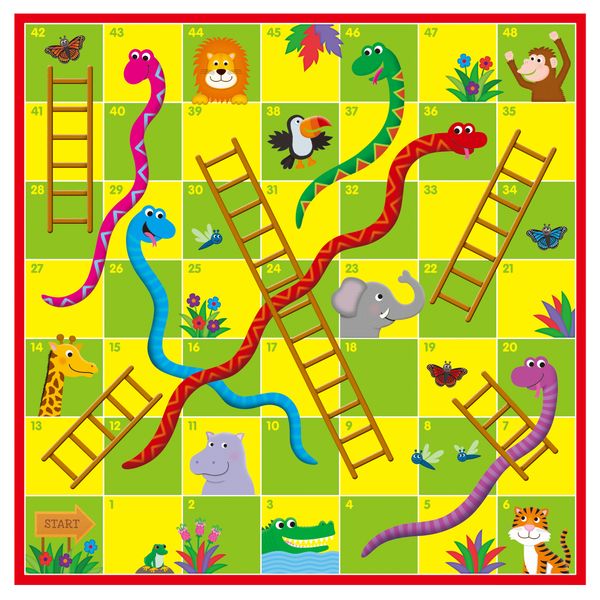 Galt Giant Floor Puzzle - Giant Snakes and Ladders